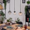 Gastor Suspension, Boule lumineuse, Suspension Ambre, Clair, Fumé, 3 lumières