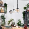 Gastor Suspension, Boule lumineuse, Suspension Ambre, Clair, Fumé, 3 lumières