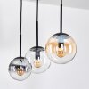 Gastor Suspension, Boule lumineuse, Suspension Ambre, Clair, Fumé, 3 lumières