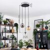 Gastor Suspension, Boule lumineuse, Suspension Ambre, Clair, Fumé, 3 lumières