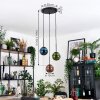 Gastor Suspension, Boule lumineuse, Suspension Bleu, Vert, Cuivré, 3 lumières