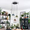 Gastor Suspension, Boule lumineuse, Suspension Bleu, Vert, Clair, Cuivré, 3 lumières