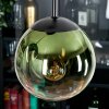 Gastor Suspension, Boule lumineuse, Suspension Bleu, Vert, Clair, Cuivré, 3 lumières
