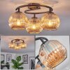 Ripoll Plafonnier, Boule lumineuse Ambre, 3 lumières