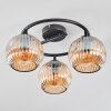 Ripoll Plafonnier, Boule lumineuse Ambre, 3 lumières