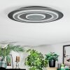 Lidor Plafonnier LED Noir, 1 lumière