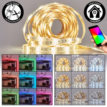 Rayen Bande LED LED Blanc, 1 lumière, Changeur de couleurs Rayen Bande LED LED Blanc, 1 lumière, Changeur de couleurs