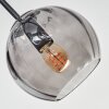 Koyoto Plafonnier, Boule lumineuse 52 cm Fumé, 5 lumières
