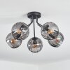Koyoto Plafonnier, Boule lumineuse 52 cm Fumé, 5 lumières