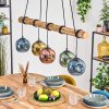 Ripoll Suspension, Boule lumineuse, Suspension Écru, Noir, 5 lumières
