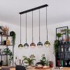Gastor Suspension, Boule lumineuse, Suspension Bleu, Vert, Clair, Cuivré, 5 lumières