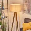 Flemming Lampadaire Écru, Noir, 1 lumière