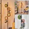 Gastor Boule lumineuse, Lampadaire 34 cm Bleu, Vert, Clair, Cuivré, 6 lumières