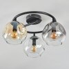 Ripoll Plafonnier, Boule lumineuse Ambre, Clair, Fumé, 3 lumières