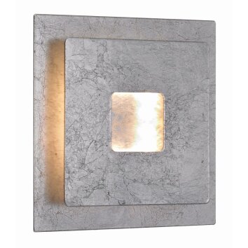 Applique murale Wofi ENNIS LED Argenté, 1 lumière