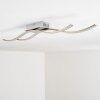 Plafonnier Kalandi LED Nickel mat, 2 lumières