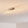 Plafonnier Kalandi LED Nickel mat, 2 lumières