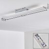 Plafonnier Bonifacio LED Blanc, 1 lumière