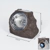Lampe solaires Sameo LED Brun, Gris, 4 lumières