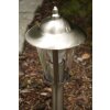 Borne d'éclairage Brilliant Neil Acier inoxydable, 1 lumière