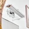 lampe miroir  Morges LED Chrome, Blanc, 1 lumière