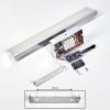 lampe miroir  Morges LED Chrome, Blanc, 1 lumière
