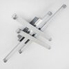 Plafonnier ISKUT LED Chrome, 4 lumières