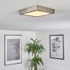 Plafonnier Finsrud LED Nickel mat, 1 lumière