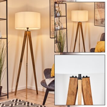 Flemming Lampadaire Écru, Noir, 1 lumière