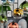 Koyoto Plafonnier, Boule lumineuse Bleu, Or, Vert, Clair, Cuivré, 5 lumières