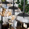 Gastor Suspension, Boule lumineuse, Suspension Ambre, Clair, Fumé, 4 lumières