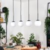 Gastor Suspension, Boule lumineuse, Suspension Blanc, 4 lumières