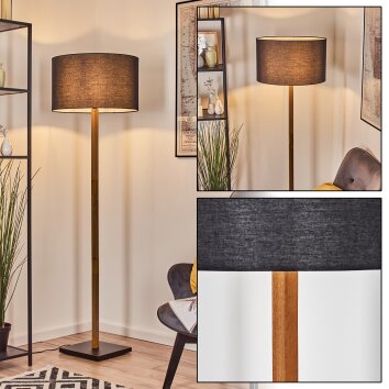 Flemming Lampadaire Écru, Noir, 1 lumière