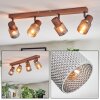 Nelar Plafonnier, Spot de plafond Bronze, Chrome, 4 lumières