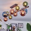 Chehalis Plafonnier, Boule lumineuse Bleu, Vert, Cuivré, 10 lumières