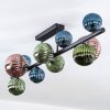 Chehalis Plafonnier, Boule lumineuse Bleu, Vert, Cuivré, 10 lumières
