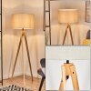 Flemming Lampadaire Écru, Noir, 1 lumière