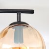 Koyoto Plafonnier, Boule lumineuse Ambre, Clair, Fumé, 2 lumières