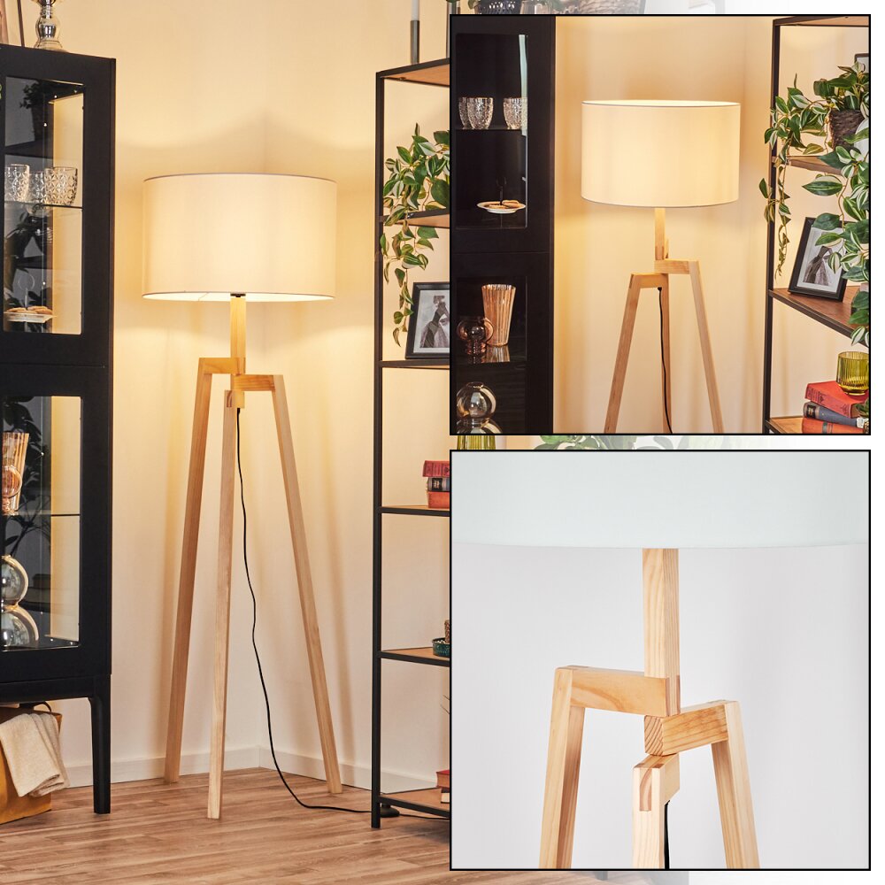Flemming Lampadaire Écru, Noir, 1 lumière main product photo