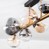 Chehalis Plafonnier, Boule lumineuse Or, Noir, 10 lumières