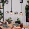Gastor Suspension, Boule lumineuse, Suspension Ambre, Clair, Fumé, 4 lumières