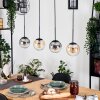 Gastor Suspension, Boule lumineuse, Suspension Ambre, Clair, Fumé, 4 lumières