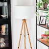 Flemming Lampadaire Bois foncé, Noir, 1 lumière