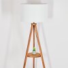 Flemming Lampadaire Bois foncé, Noir, 1 lumière