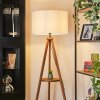 Flemming Lampadaire Bois foncé, Noir, 1 lumière