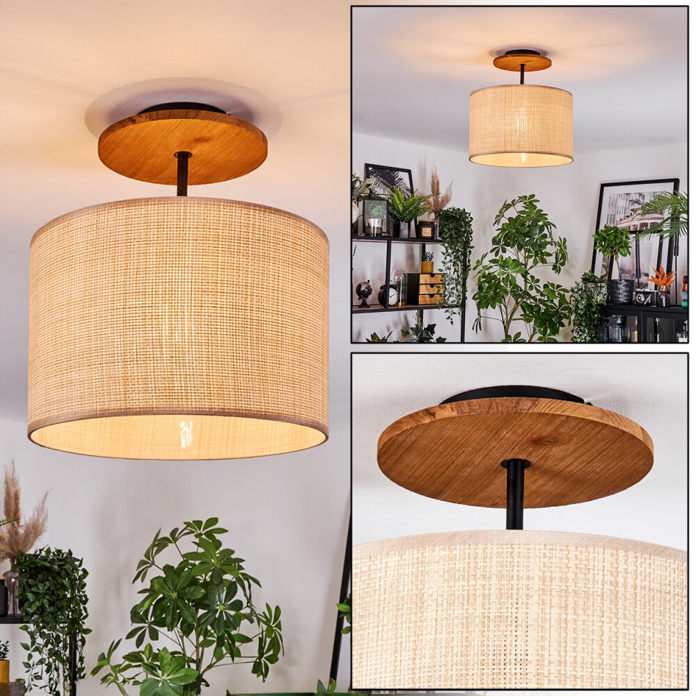 Sabadim Plafonnier Écru, Noir, 1 lumière main product photo