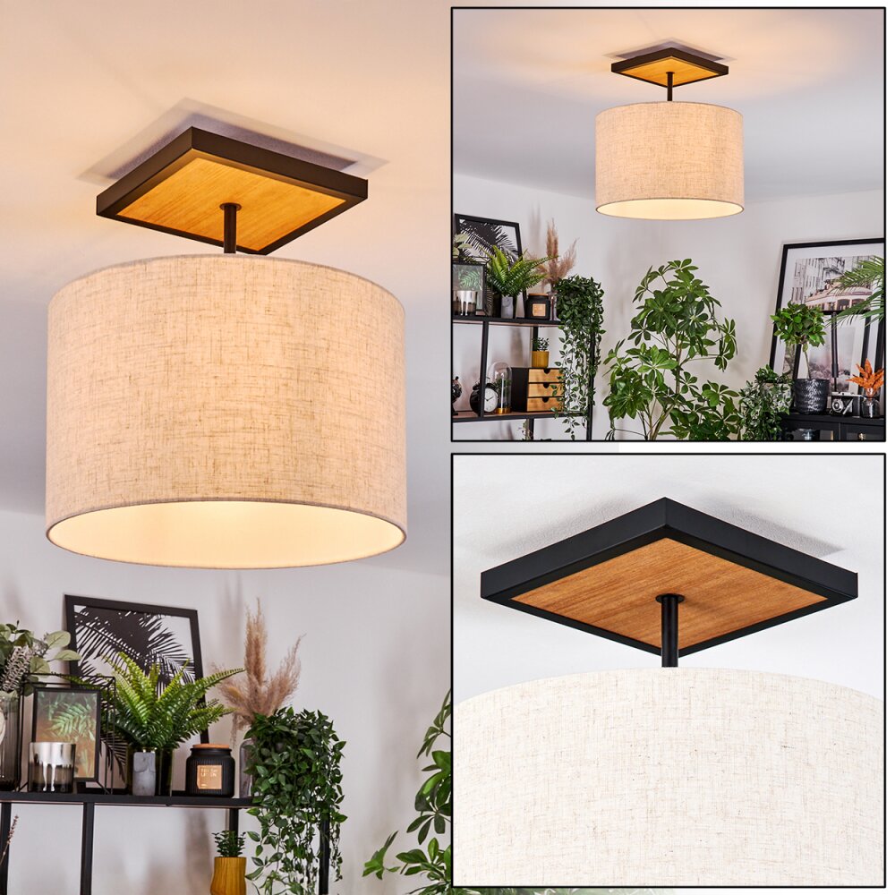 Bassagoda Plafonnier Écru, Noir, 1 lumière main product photo