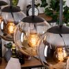 Gastor Suspension, Boule lumineuse, Suspension Ambre, Fumé, 5 lumières
