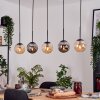 Gastor Suspension, Boule lumineuse, Suspension Ambre, Fumé, 5 lumières