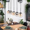 Gastor Suspension, Boule lumineuse, Suspension Ambre, Clair, Fumé, 5 lumières